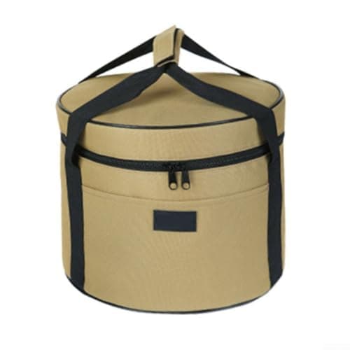 Spacious for camp Kitchen Organizer Bag 14 Litre Portable Cooking Mess Kit Carrier with Soft Lining for Backpacking - Mud(Mud) — view 3