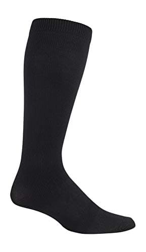 IOMI - Mens 18 mmHg Graduated Compression Travel Flight Socks for DVT (9-11 UK, Black)