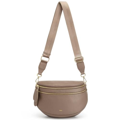 Kattee Crossbody Bum Bags for Women,Leather Fanny Packs with RFID Blocking