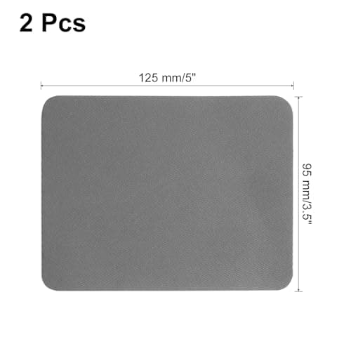 sourcing map 2 Pcs Self-Adhesive Repair Patches 9.5 x 12.5 cm Waterproof Twill Fabric Repair Patch Tape Washable Repair Patch Kit for Down Jackets Clothes Tents Umbrellas Bags, Grey — view 2