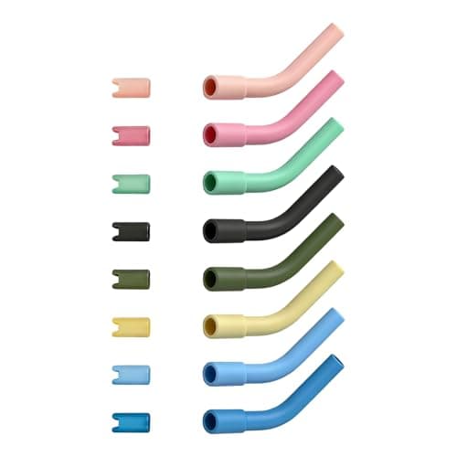 8 Pack Food Grade Silicone Straw Guards During Winter Activity — view 4