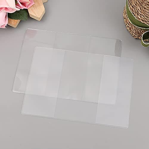 ANDSHUAI Pack of 2 Clear Passport Cover,Waterproof Passport Protector,Secure Fit Frosted PVC Holder Passport Sleeve,Anti Scratches Durable Dustproof Protection,Travel Essentials,131 * 188mm — view 5