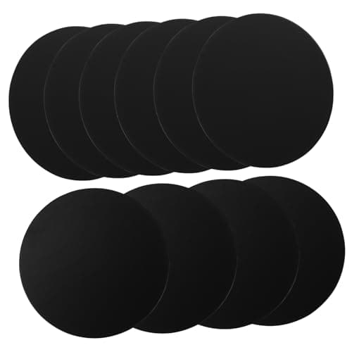 SEWACC 20pcs Self-adhesive Metal Plates Black Phone Magnet Stickers for Car Phone Mounts Strong Adhesive Lightweight Metal for Tablets and Mobile Devices