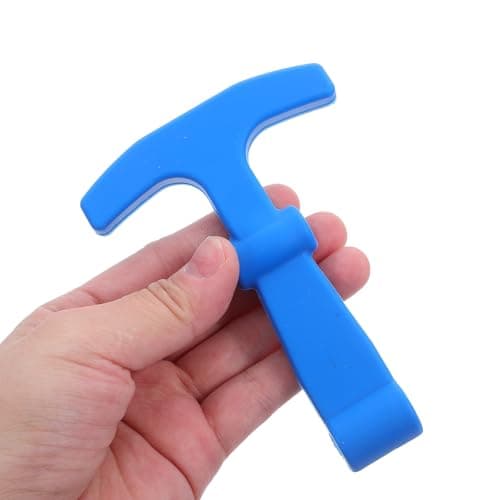 HAPINARY 2pcs Rubber T-handle Latch for Cooler and Camper Door, Universal Fit with Heavy Duty Construction, Easy Installation for Outdoor Adventures and Fishing Trips, Blue Colour — view 3
