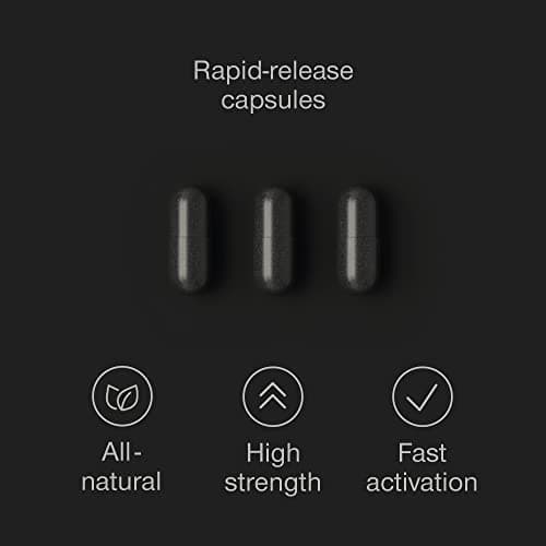 Activated Charcoal Tablets 2000mg - 180 Capsules - Stomach Supplement — view 5