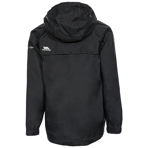 Trespass Kids Packaway Waterproof Jacket Qikpac Black 11/12 — view 3