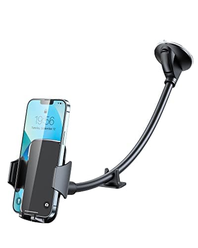 YOSH Windscreen Car Phone Holder, Windshield Phone Mount with Gooseneck