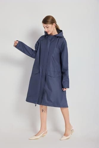 LivelyTrends Waterproof Rain Poncho with Sleeves for Men & Women – Lightweight Reusable Hooded Raincoat, Polyester Rain Jacket for Festivals, Travel, Camping, Hiking & Outdoor Activities — view 3