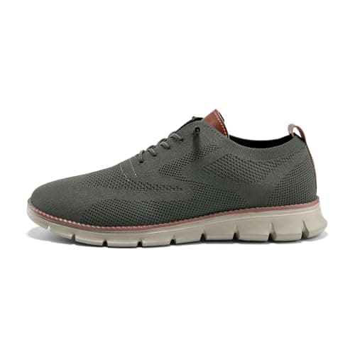 Breeze shoes for men Oxfords Lace-Up Lightweight Casual Walking Shoes men's dress shoes mens wearbreeze shoes breeze urban shoes for men Comfortable and breathable, Green, 9 UK — view 6