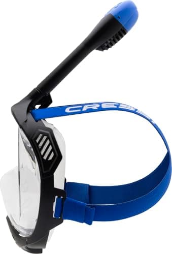 CRESSI since 1946 Java Adult Full Face Mask Compact Fit Black/Blue L/XL — view 6