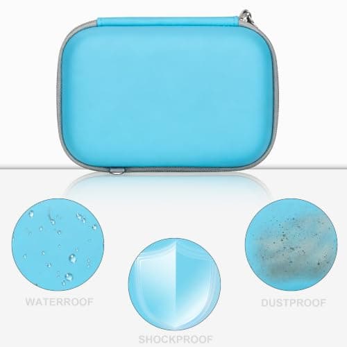 Leayjeen Case Compatible with GREENKINDER Kids Camera Instant Print, with Shoulder Strap and Handle, Christmas Birthday Toddler Boys Gifts for Girls(Case Only) Blue — view 4