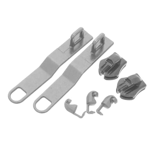 ULDIGI Zipper Repair Kit Metal Zipper Hardware with 2 Sets Zinc Alloy Pull Replacement for Backpack Luggage for Daily Commuting