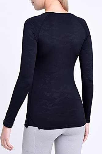 TCA Super Thermal Top Women - Ladies Thermal Vest - Thermals Womens - Ski Base Layer Women - Workout Tops for Cold Weather - Black Combat, XS — view 2