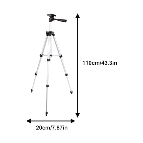 Extendable Travel Tripod for Phone and Telescope 110cm Silver — view 2
