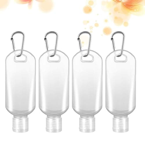 SECFOU Travel Bottles with Hook 8 Pack 50ml Refillable Plastic Leakproof Containers Portable for Backpack and Outdoor Shower — view 5