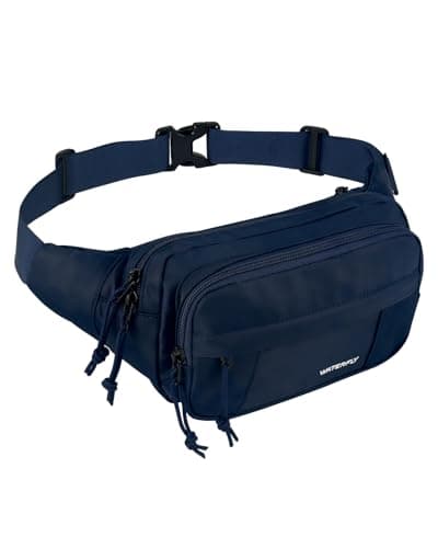 Waterfly Bumbag Large Fanny Pack: Multi-Pockets Bum Bags for Men Women
