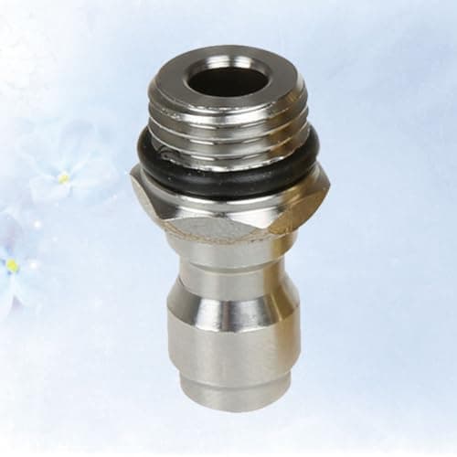 KHBUAB 2pcs 1/4 Inch Quick Coupler Male Plug Stainless Steel Adapter — view 6