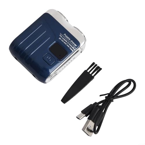 Zilimontt Electric Shaver with Digital Display, Portable Travel for USB Rechargeable, Dual Wet Dry Washable Grooming Kit for Men Women, Compact(Blue) — view 3
