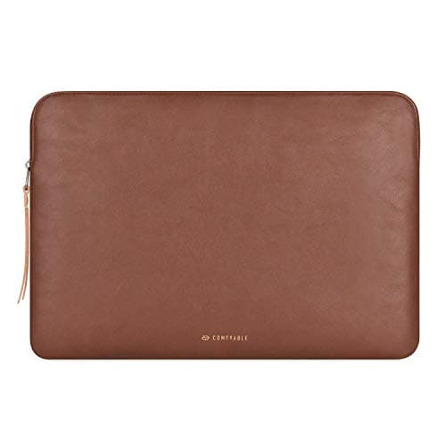Comfyable Tablet Sleeve Compatible with iPad Air 11" M4 2026, iPad Pro 11 Inch M5 & Smart/Magic Keyboard with Pencil Holder-PU Leather Bag Water-Resistant Slim Case - Brown