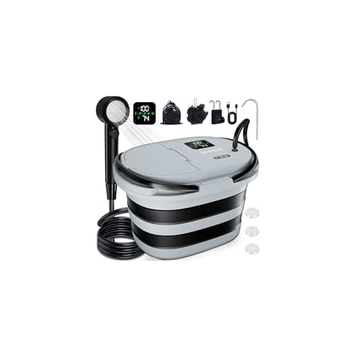 Spopal 2026 Upgraded 13000mAh All-in-One Portable Camping Shower Kit