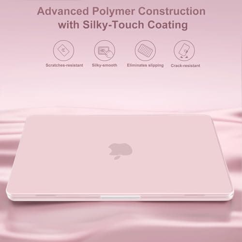 MOSISO Compatible with MacBook Air 15 inch Case 2026, Baby Pink — view 4