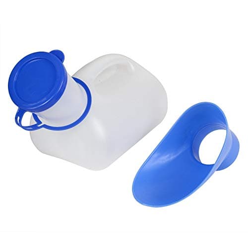 Unisex Potty Urinal for Car, Toliet Urinal for Men and Women, Bedpans Pee Bottle with a Lid and Funnel, Mobile Toilet Portable Urinal for Car, Old Man, Child and Diabetes for Camping Outdoor Travel — view 2