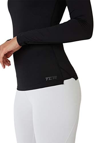 TCA Super Thermal Top Women - Ladies Thermal Vest - Thermals Womens - Ski Base Layer Women - Workout Tops for Cold Weather - Black Rock, S — view 4