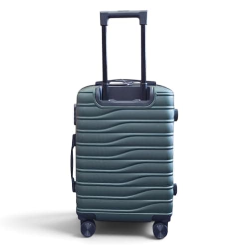 Infinity Leather Hard Shell Green Cabin 56 x 36 x 23 cm Secure Luggage Suitcase Suitable for Easyjet, Ryanair — view 6
