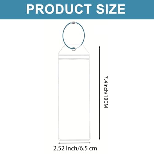 4PCS Cruise Luggage Tag Holder - Waterproof Travel Tags - Clear Suitcase Tags - Zip Seal & Steel Loops - Luggage Accessories for Cruise Ships & Travel — view 2