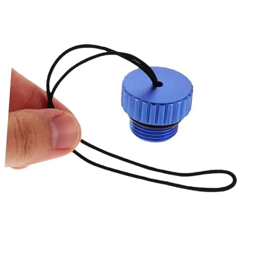 Cabilock Scuba Diving Tank Valve Cap Threaded Plug Blue Protective Dust Cover Adapter Cap for Scuba Regulator Valve Suitable for Dive Tank Accessories — view 3