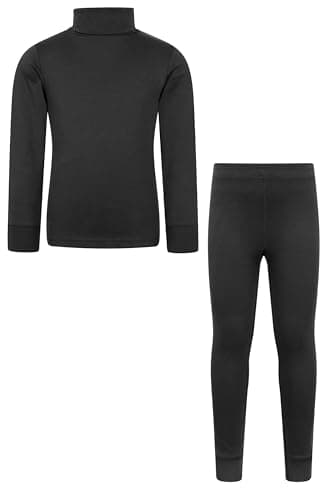 Mountain Warehouse Meribel Kids Top & Pants Set Black 7-8y