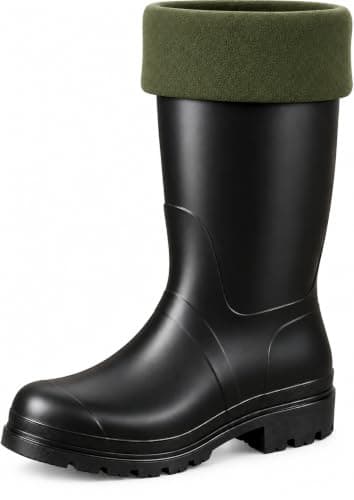 Sock Tec Mens Fleece Wellie Socks Adult Welly Wellington Boot Thermal Liners Warm Outdoor Sock One Size 6-11 (Khaki)