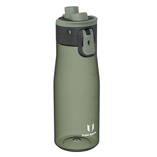 Super Sparrow Water Bottle 1000ml - One-Tap TouchGulp Bottle - Non-Toxic BPA Free - Lightweight & Sustainable Tritan Water Bottles for Sports, Travel, Outdoors