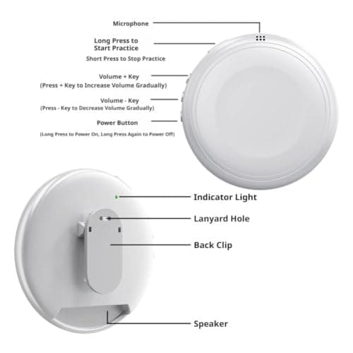 Smart Wearable Translator,AI Translators Language Translator Device | Spanish & English Practice Companion,Supports 133 Languages,Real Time Voice Foreign Language Translators,Travel Essentials — view 3