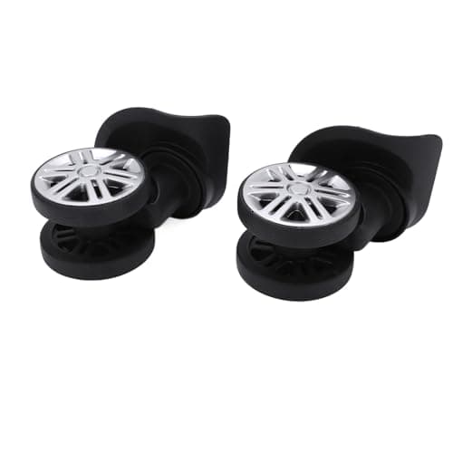 Suitcase Casters Mute Double Row Wheels for Luggage Repair, 2 Pack for Travelers — view 4