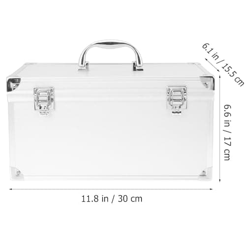 Alasum Back to School Party Essential Aluminum Storage Case with Large Capacity and Smooth Opening, Versatile Medicine Tools Organizer and Reliable Tools Container for Home and Business — view 3
