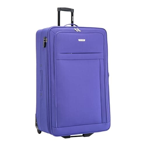 32" Extra Large Suitcase Super Lightweight Luggage Integrated Combination Lock 20% Expandable 2 Wheel Soft Shell Check in Hold Luggage for 30kg