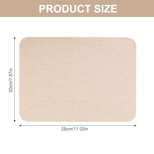 KufaerBeam 4 Pcs Beige Canvas Repair Patch 11 X 8inch Self-Adhesive Fabric Repair Patches Waterproof Repair Patches for Car Seats Sofas Curtain Tents Furniture Awnings (Cream-Colored) — view 2