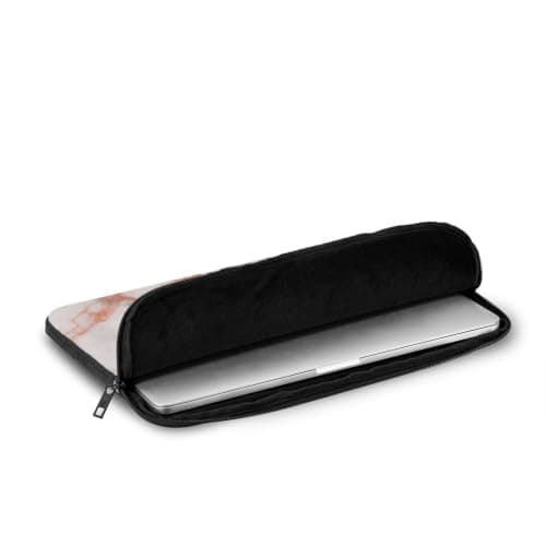 10 12 13 15 17 Inch Laptop Sleeve Case Rose Gold Marble Laptop Bag — view 6