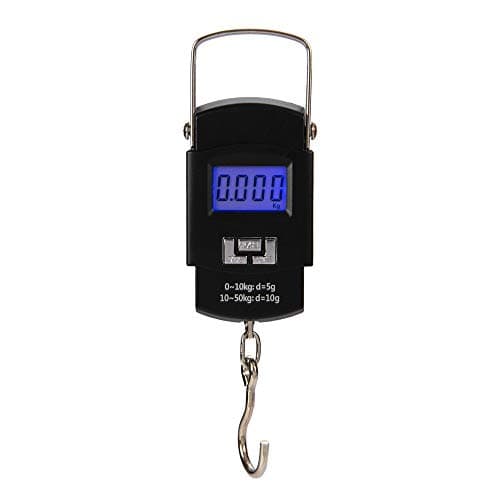 Hyindoor Portable Luggage Scale 50kg Electronic Digital Suitcase Travel Bag Hanging Weighing Scale