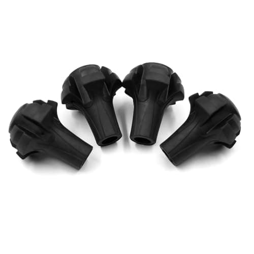 Anhoer Pack of 6 rubber buffers for hiking poles, 11 mm, for Nordic walking poles, pads, walking stick, replacement feet, trekking pads, replacement foot, rubber buffer for common Nordic walking poles — view 3