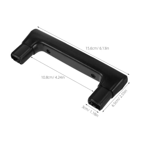 Replacement Suitcase Handle Repair Grip Black, Plastic Travel Luggage — view 2