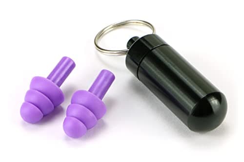 Everyday Carry Earplugs – Soft Silicone Reusable Ear Plugs in a Compact Keyring Capsule. Comfortable Noise Reduction for Sleep, Study, Work and Travel. (1 Pack)