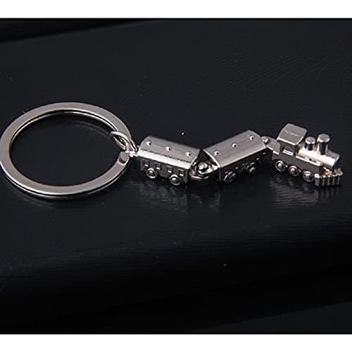 ARFUKA Keyring Cool Mini Train Model Alloy Keychain Metal Key Chain Keyring, Christmas/Birthday Gift for Men and Women — view 2