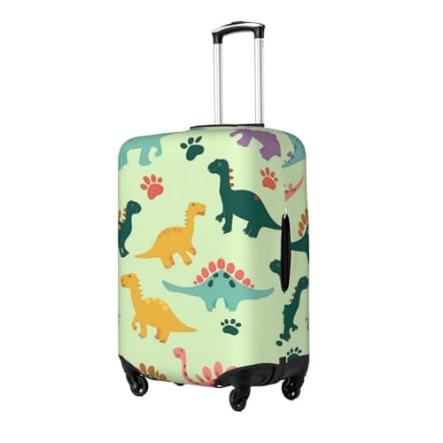 Kaifanee Elastic Travel Luggage Cover Suitcase Protector, Boys Dinosaur Dino Cartoon Animals Suitcase Baggage Cover Anti-Scratch Fits 23-26 Inch Luggage — view 2