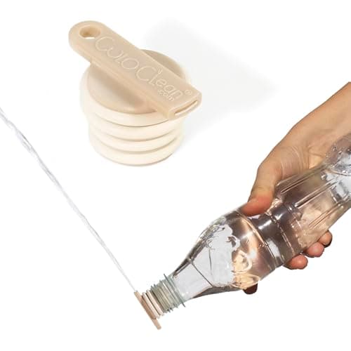 CuloClean Ultralight Desert (6 g / 0.21 oz) Portable Bidet for Toilet, Travel, Backpacking, Hiking or Camping – Uses 30% Less Water – Fits Most Plastic Bottles. (Ultralight Desert, 1pcs White Sand)