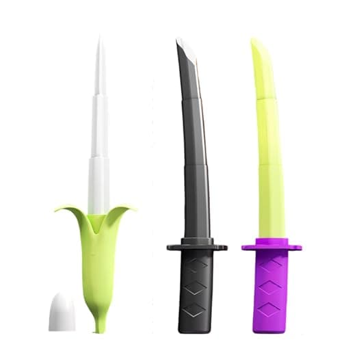 EMASDGEY Creative Banana Shape Swords Toy for Travel Fun Activity, Black — view 5