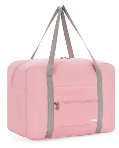 WANDF for New Ryanair Cabin Bags 40x30x20 Underseat Travel Bag Carry On Hand Luggage Water-Resistant Holdall Overnight Weekend Bag for Women Men (Pink)