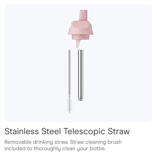 Chilly's Series 2 Sports - Telescopic Straw - Blush Pink — view 3