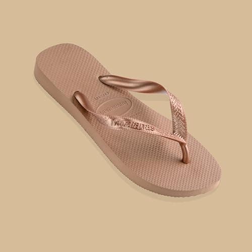 Havaianas Women's Top Tiras Flip-Flop, Rose Gold, 8 UK — view 5